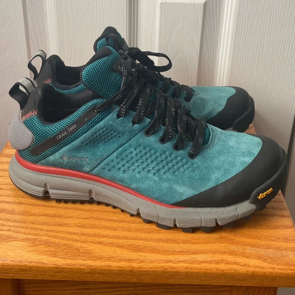Danner Trail 2650 GTX Current Blue Suede Gore-Tex Waterproof Hiking Shoes 7.5 - Picture 2 of 11
